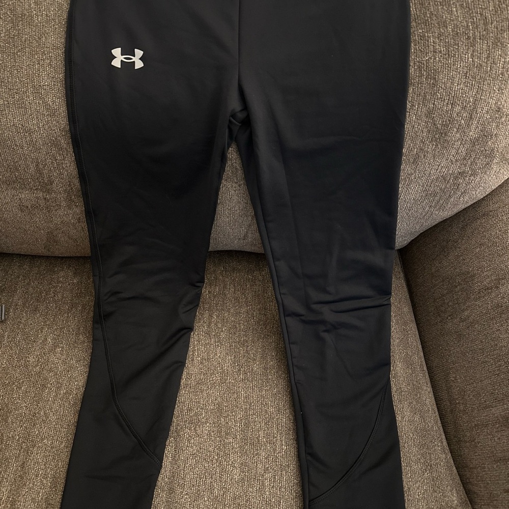 Under Armour Kids Black Leggings with Logo